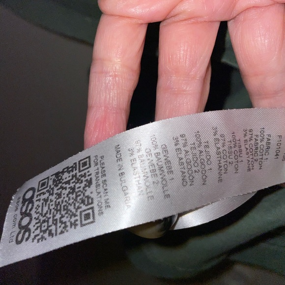 Asos Camo green, double breasted pockets, blouse size 2 - Picture 5 of 9